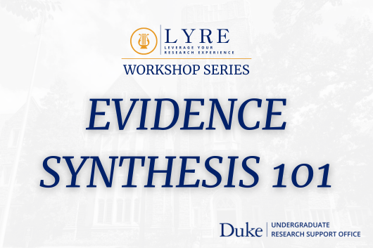 Evidence Synthesis 101